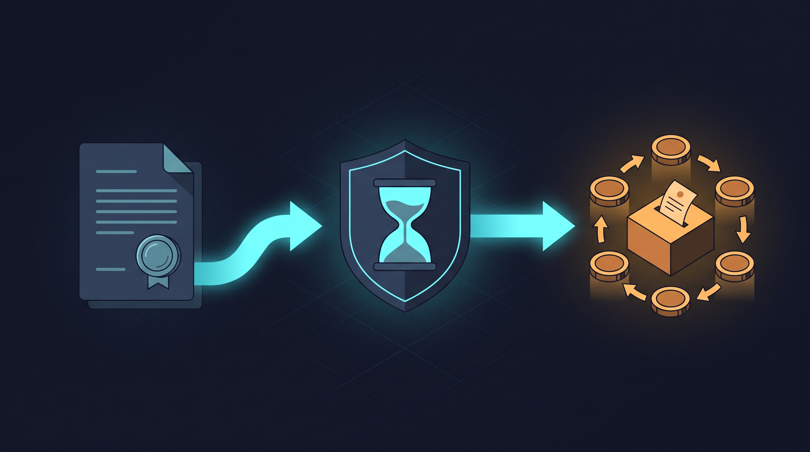Infographic of the UMA optimistic oracle lifecycle: bonded proposal, challenge window, token-holder vote